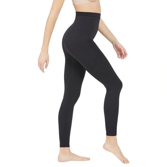 Spanx Black Look At Me Now High Waisted Seamless Leggings Size Small - Picture 3 of 11